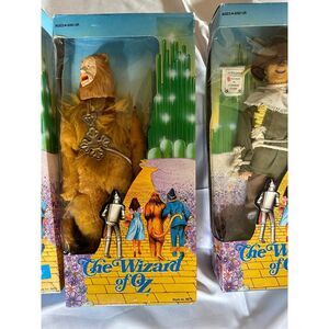 The Wizard of Oz Dolls Set: Tin Man, Wicked Witch, Cowardly Lion, Scarecrow - Ne